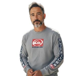 Quiksilver 1990’s Vintage Surf Gray Long Sleeve Tee